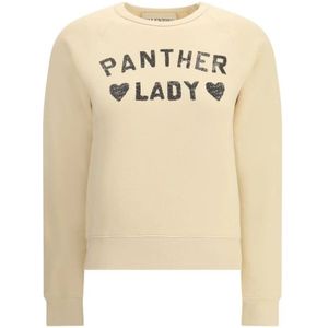 Valentino, Dames, Sweatshirts & Hoodies, Beige, Maat: L Katoen,