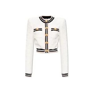 Balmain Tweed jas , White , Dames , Maat: M