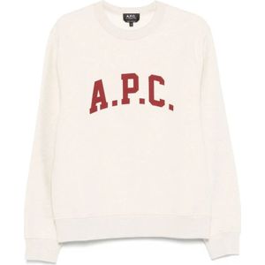 A.p.c., Heren, Sweatshirts & Hoodies, Beige, Maat: XL Katoen,