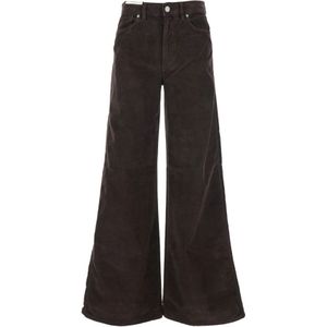 PT Torino, Dames, Broeken, Bruin, Maat: W28 Corduroy,