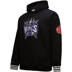 Mitchell & Ness, Heren, Sweatshirts & Hoodies, Zwart, Maat: S Fleece,