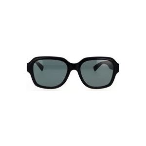 Gucci Zonnebril Gg1174S 001 , Black , Heren , Maat: 54 MM