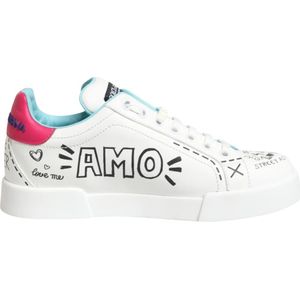 Dolce & Gabbana, Dames, Schoenen, Wit, Maat: 36 1/2 EU Leer,