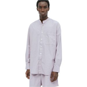 Tekla, Heren, Overhemden, Paars, Maat: S Katoen,