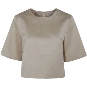By Malene Birger, Dames, Blouses & Shirts, Beige, Maat: XS