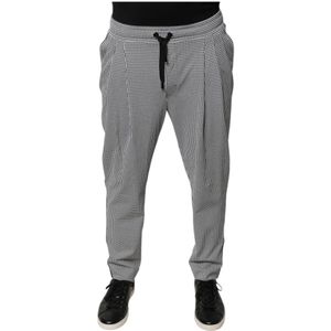 Dolce & Gabbana, Heren, Broeken, Grijs, Maat: XS Nylon,