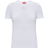 Diesel, Dames, Tops, Wit, Maat: L Katoen,