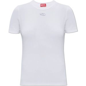 Diesel, Dames, Tops, Wit, Maat: L Katoen,