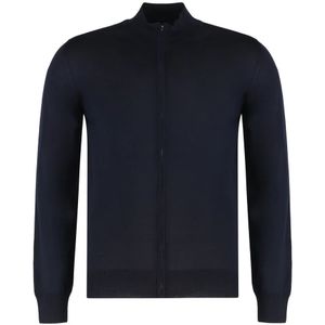 Moorer, Heren, Truien, Blauw, Maat: M Katoen,