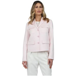 Max Mara Studio, Dames, Jassen, Roze, Maat: XS Wol,