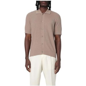 Paolo Pecora, Heren, Truien, Beige, Maat: L Katoen,