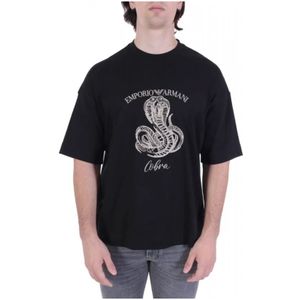 Emporio Armani, Heren, Tops, Zwart, Maat: 2XL