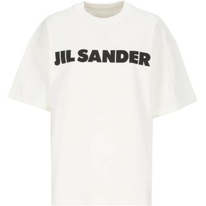 Jil Sander, Dames, Tops, Wit, Maat: M Katoen,