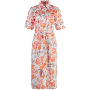 ST. John, Dames, Jurken, Veelkleurig, Maat: 2XS Katoen,