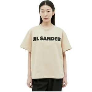 Jil Sander, Dames, Tops, Beige, Maat: XS Katoen,