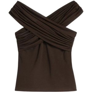 Ami Paris, Dames, Tops, Bruin, Maat: 3XS