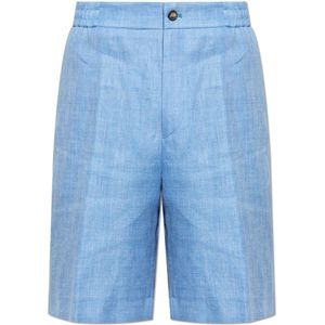 Etro, Heren, Korte broeken, Blauw, Maat: XL Linnen,