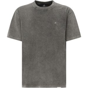 Represent, Heren, Tops, Grijs, Maat: M Katoen,