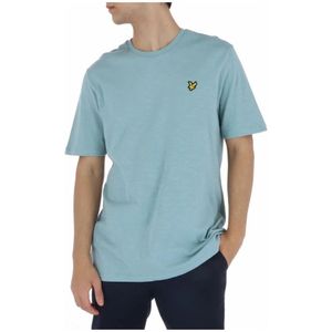 Lyle & Scott, Heren, Tops, Blauw, Maat: M Katoen,