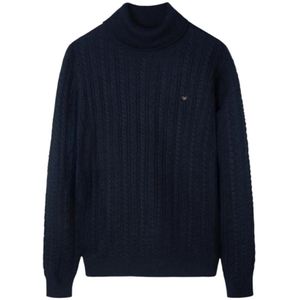 Silbon, Heren, Truien, Blauw, Maat: S Wol,