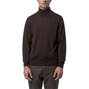 K-Way, Heren, Truien, Bruin, Maat: L Wol,