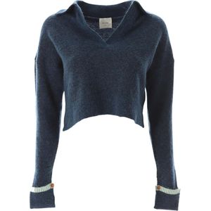 Alysi, Dames, Truien, Blauw, Maat: L