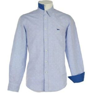 Harmont & Blaine, Heren, Overhemden, Blauw, Maat: 4XL