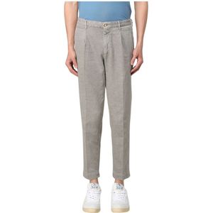 Incotex, Heren, Broeken, Grijs, Maat: L Katoen,