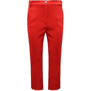 Max Mara, Dames, Broeken, Rood, Maat: XS