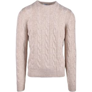 Malo, Heren, Truien, Beige, Maat: M Wol,