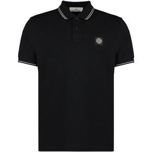 Stone Island, Heren, Tops, Zwart, Maat: S Katoen,
