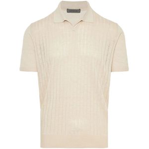 Corneliani, Heren, Tops, Beige, Maat: 3XL Linnen,