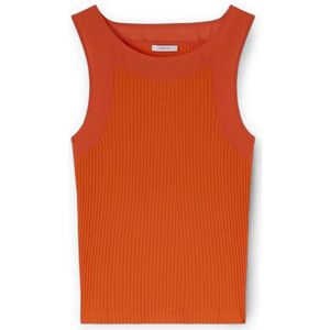 Motivi, Dames, Tops, Oranje, Maat: XS Katoen,