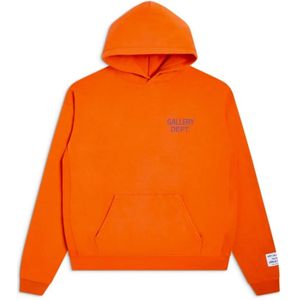 Gallery Dept., Heren, Sweatshirts & Hoodies, Oranje, Maat: M Katoen,