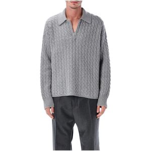 Ami Paris, Heren, Truien, Grijs, Maat: M Wol,
