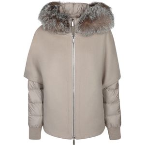 Moorer, Dames, Jassen, Beige, Maat: M Wol,