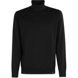 Fay, Heren, Truien, Zwart, Maat: L Wol,