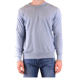 Dondup, Heren, Truien, Blauw, Maat: M Katoen,