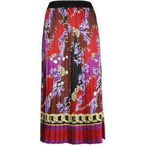 Versace Jeans Couture, Dames, Rokken, Veelkleurig, Maat: S Poliester,