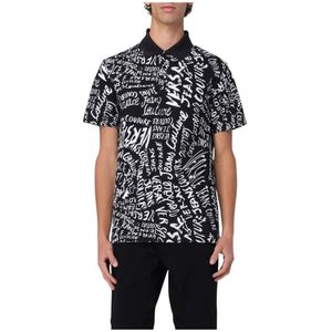 Versace Jeans Couture, Heren, Tops, Zwart, Maat: M