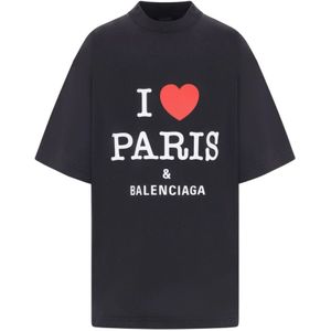 Balenciaga, Dames, Tops, Zwart, Maat: M