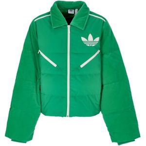 Adidas, Dames, Jassen, Groen, Maat: 2XL Velours,