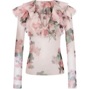 Philosophy di Lorenzo Serafini, Dames, Blouses & Shirts, Roze, Maat: S Poliester,