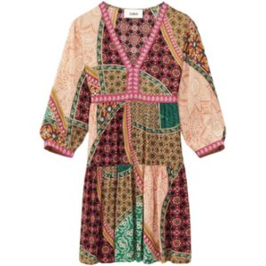 Ba&Sh, Dames, Jurken, Veelkleurig, Maat: XS Leer,