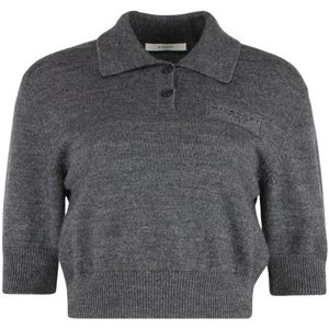 Givenchy, Dames, Truien, Grijs, Maat: M Wol,