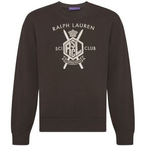 Ralph Lauren, Heren, Sweatshirts & Hoodies, Bruin, Maat: L Katoen,