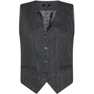 Seventy, Dames, Jassen, Grijs, Maat: 2XS Linnen,