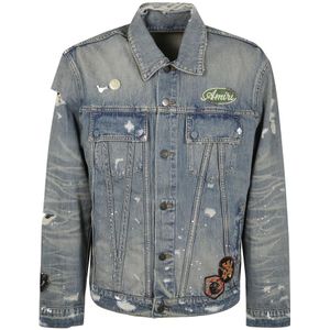 Amiri, Heren, Jassen, Blauw, Maat: L