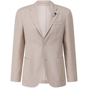 Lardini, Heren, Jassen, Beige, Maat: XL Tweed,