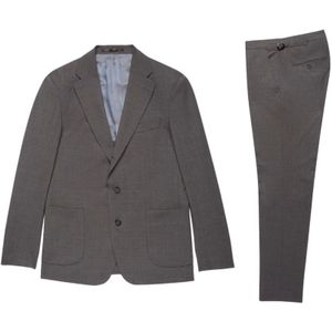 Brooks Brothers, Heren, Pakken, Grijs, Maat: XL Wol,